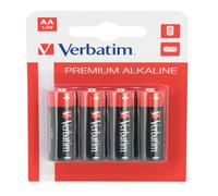 Verbatim - Scatola 4 Pile alkaline stilo AA - 49921 Quantita min. 1
