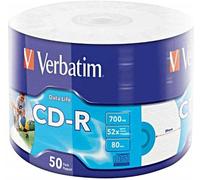 Verbatim 50x CD-R 700 MB 50 pz NEW