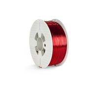 VERBATIM 55054 - Filamento PET-G, rosso, trasparente, 1,75 mm, 1 kg