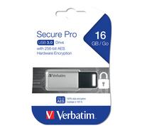 VERBATIM - 98664 - Verbatim - Usb secure data pro drive - per PC & Mac - 98664 - 16GB - VERB98664 - Conf. da 1 Pz. - 98664