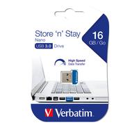 Verbatim Store 'n' Stay NANO - Memoria USB 3.0 da 16 GB - Blu