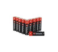 VERBATIM Batterie alcaline AA Premium I 1,5V I Pile stilo AA-LR6 I Pile stilo AA I Pile per lettori MP3, fotocamera, telecomando, rasoio ecc. I Pile alcaline Premium I 10 pezzi