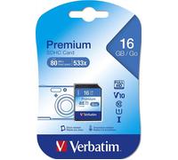 Verbatim Premium memoria flash 16 GB SDHC Classe 10