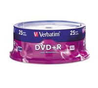 Verbatim AZO DVD+R 4,7 GB 16X Surface - Confezione da 25 - Tempo di registrazione massimo di 2 ore