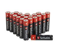 Verbatim Batterie alcaline AA Premium 1,5V (AA-LR6) per fotocamera, MP3, telecomando, rasoio – 20 pezzi