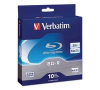 Verbatim BD-R 25GB 16X Disc Spindle Box of 10