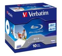 Verbatim BD-R SL 25GB 6x Printable 10 Pack Jewel Case 10 pz