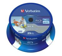 Verbatim BD-R SL Blu Ray 25GB Wide Inkjet Printable 6X Print 43811
