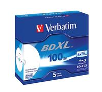 Verbatim BD-R XL 100GB* 4x Ampia area stampabile a getto d'inchiostro, 5 pezzi in Jewel case