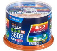 Verbatim Vuoti Blu-Ray Bd-R DL VBR260RP50SV1 50GB 1-6x Giappone Ufficiale