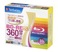 Verbatim Mitsubishi 50GB 2x Speed BD-RE Blu-ray Re-Writable Disk 10 Pack - Ink-jet printable - Each disk in a jewel case (japan import)
