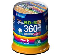 Verbatim Blu-ray Disc BD-R 50GB 100 Pezzi Bianco Stampabile Ufficiale Giappone