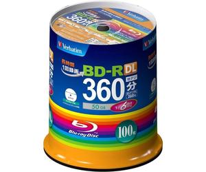 Verbatim Blu-ray Disc BD-R 50GB 100 Pezzi Bianco Stampabile Ufficiale Giappone