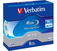 BD-R50 VER 5 - BD-R DL, 50 GB, confezione da 5