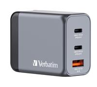 Verbatim Caricabatterie Universale 65W USB-C e USB-A Ricarica Rapida Nero, Grigi