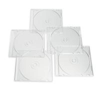 Verbatim CD DVD Blu-Ray Clear Slim Jewel Cases 5.2 mm - 25 Pack
