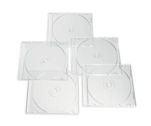 Verbatim CD DVD Blu-Ray Clear Slim Jewel Cases 5.2 mm - 25 Pack