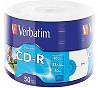 Verbatim CD-R 80MIN Printable 43794 - Confezione da 50 - NUOVO