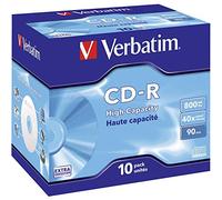 Verbatim - Scatola 10 CD-R Data Life Jewel Case serigrafato - 1X-40X - 43428 - 800MB Quantita min. 1