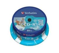 Verbatim CD-R AZO Wide Inkjet Printable 700 MB 52x 25 pz
