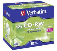 Verbatim CD-RW 12x 700 MB 10 pz