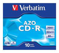 Verbatim CD-R AZO Wide Inkjet Printable 700 MB 52x 10 pz