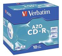 Verbatim CD-R AZO Wide Inkjet Printable 700 MB 52x 10 pz
