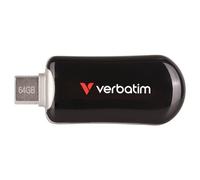 Verbatim - 30224 unità flash USB 64 GB USB tipo-C 3.2 Gen 1 (3.1 Gen 1) Nero - SPEDIZIONE GRATUITA