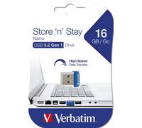 Verbatim Store 'n' Stay NANO - Memoria USB 3.0 da 16 GB - Blu