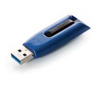 VERBATIM Chiavetta USB Store 'n' Go V3 MAX I USB-3.2 Gen 1 I 32GB I Memoria USB con meccanismo a scorrimento I Interfaccia SuperSpeed I Memoria esterna per Laptop Notebook ecc. I Blu/nera