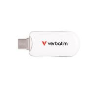 30229 VERBATIM PLECTRA USB-C FLASH DRIVE WHITE 128GB