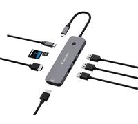 Verbatim CMH-08 USB tipo-C 5000 Mbit/s Argento
