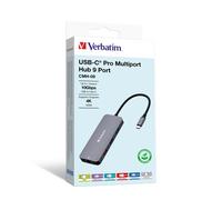 Verbatim CMH-09 USB tipo-C 10000 Mbit/s Argento
