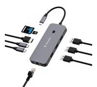 Verbatim CMH-09 USB tipo-C 10000 Mbit/s Argento