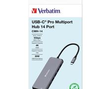Verbatim CMH-14 USB tipo-C 5000 Mbit/s Argento