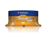 Verbatim 25 DVD-R AZO Matt Silver 4,7GB 16X cake box - 43522