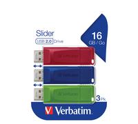 Verbatim DataBar unità flash USB 16 GB USB tipo A 2.0 Rosso NEW