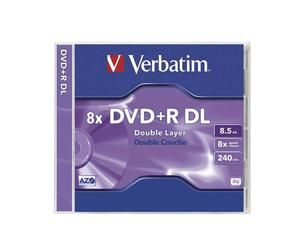 Verbatim Datalifeplus Azo Dvd R compatibile più grande a doppio strato con custo