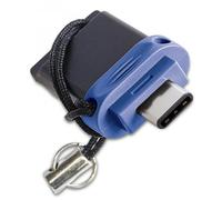 Verbatim Dual - Memoria USB 3.0 da 32 GB - USB-C / USB-A - Blu