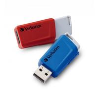 Verbatim Due Chiavette Store 'n' Click 32GB Rosso e Blu