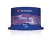 Verbatim DVD+R 16X 4.7GB Branded Matt Silver,50 Pack, 43550 (Matt Silver,5 (DVD)