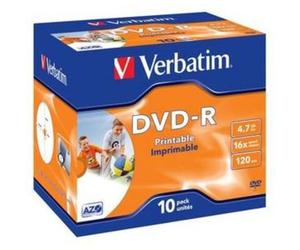 Verbatim DVD-R 16x Ampio stampabile 10x
