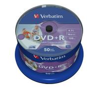 Verbatim DVD+R 16x Speed (photo inkjet printable) confezione da 50