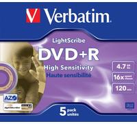 Verbatim Dvd+r 4.7GB - Confezione da 5