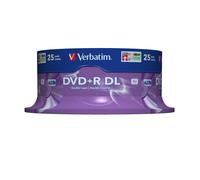 Verbatim DVD+R Double Layer 8x Matt Silver 25pk Spindle 8,5 GB DVD+R DL 25 pz NEW