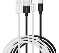 Set di 2 cavi Verbatim Essentials Sync & Charge USB-A a USB-C 18W M/M 1m (Nero/Bianco)