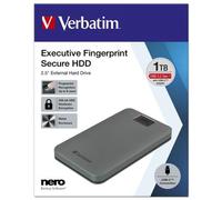 VERBATIM - Fingerprint Secure 1TB USB 3.2 Gen 1 USB-C 2,5