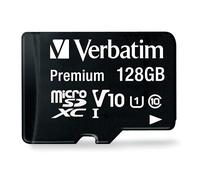 Verbatim - Flash Card MicroSDXC, 128GB, Class 10/U1, Nero