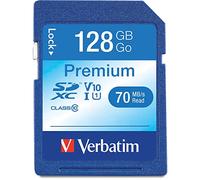 VERBATIM 44025 - Scheda di memoria SDXC da 128 GB, Verbatim Classe 10 - U1