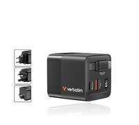 Verbatim - GaN Charger 65W Universale Nero AC Ricarica rapida Interno